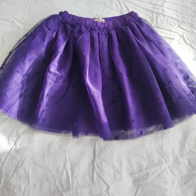 Jupe à volants mauve - Taille 6 ans - Du pareil au même